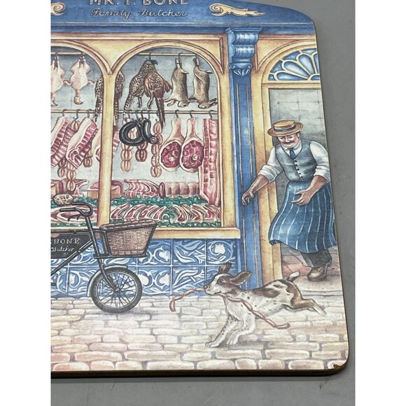 Very collectable chopping board area to hang 1890 butcher shop dog Mr. t. READ - Picture 4 of 10